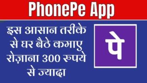Read more about the article PhonePe App: इस आसान तरीके से घर बैठे कमाए रोज़ाना 300 रुपये से ज्यादा