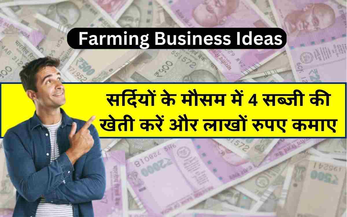 You are currently viewing Farming business Idea: सर्दियों के मौसम में 4 सब्जी की खेती करें और लाखों रुपए कमाए